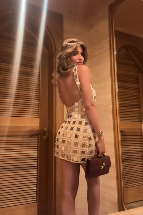 Mirrored Crochet Dress