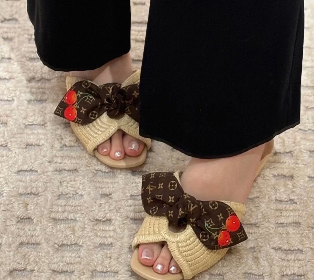 Cherry Braided Sandals