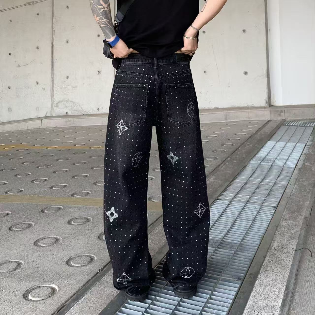 Men's Loose Diamond Jeans