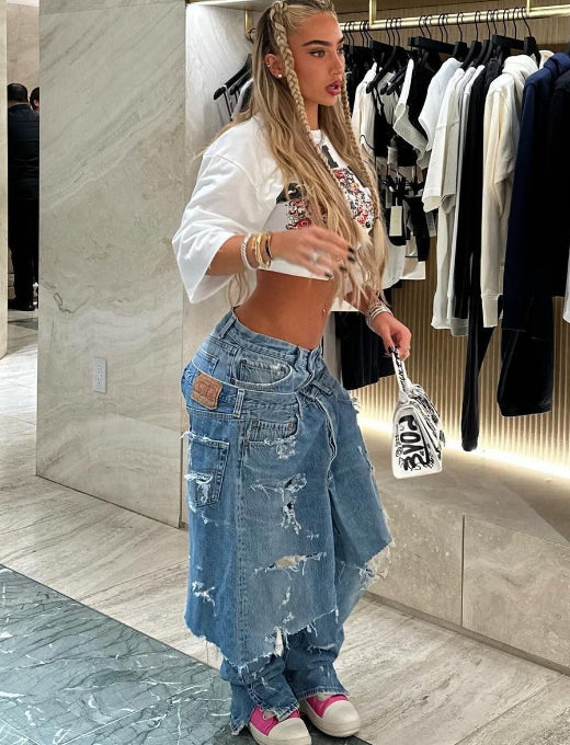 Trendy and casual Overlay Jeans