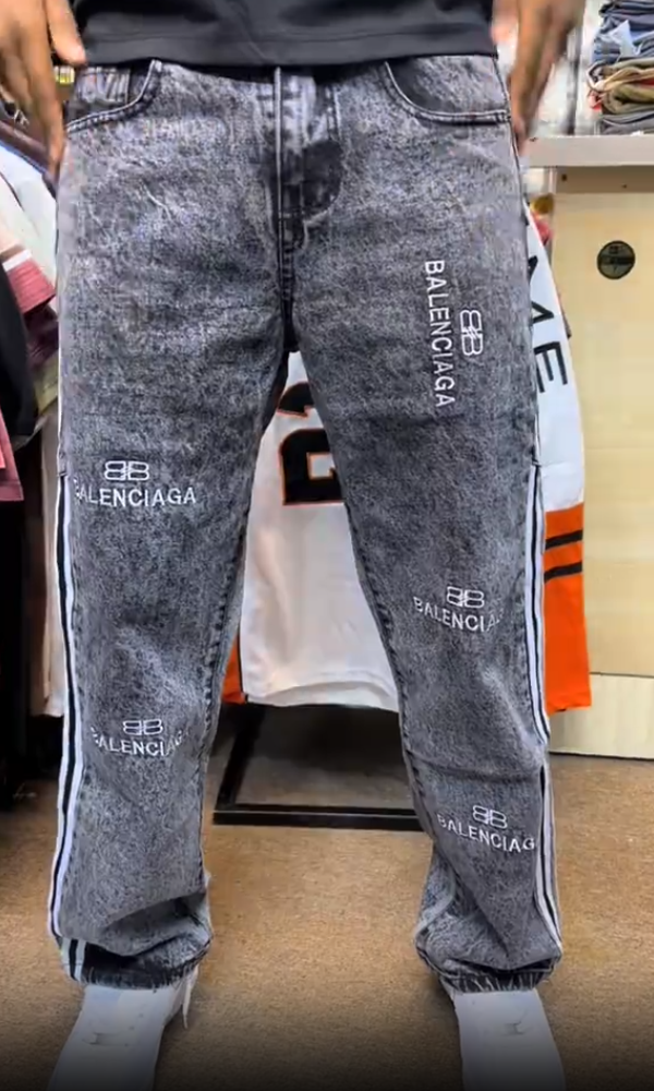Couple's Trendy Lettering Jeans