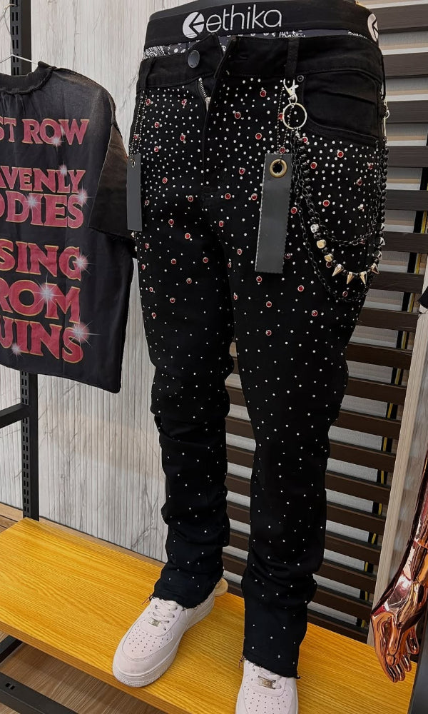 Men's Sparkling Rhinestone Casual Pants