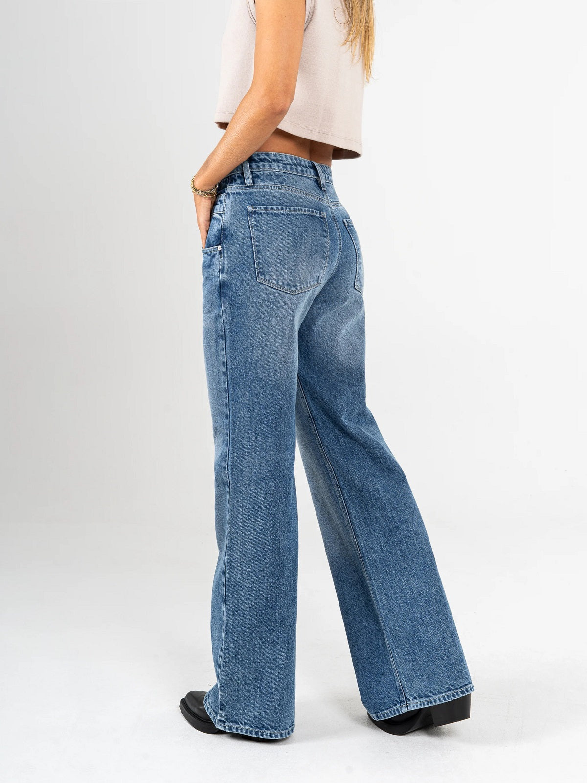 Chic Flared Loose Casual Jeans