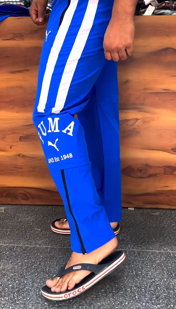 Trendy Zip-up Loose Sports Pants