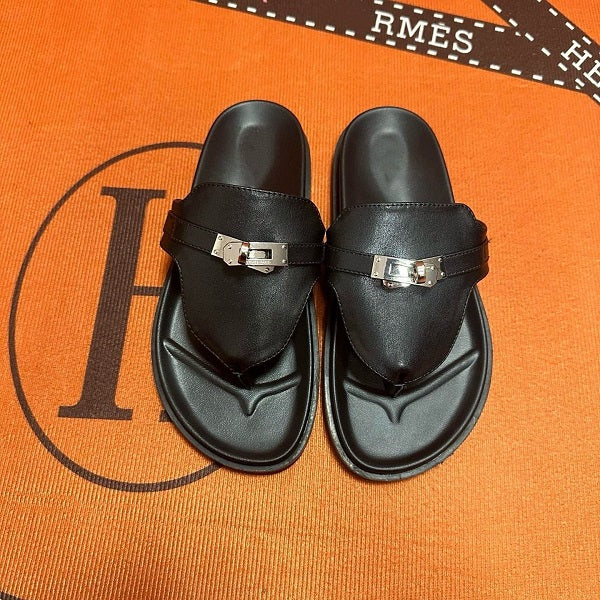 Couples' Leather Casual Slippers