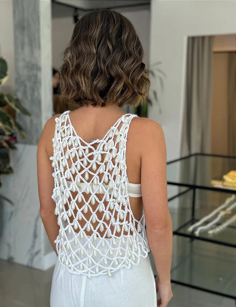 Chic and Elegant Pearl Top
