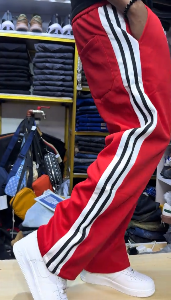 Couple's Side Striped Loose Casual Pants
