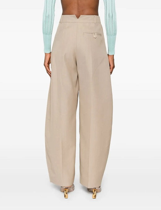Wool-blend Ovalo Curved Casual Pants