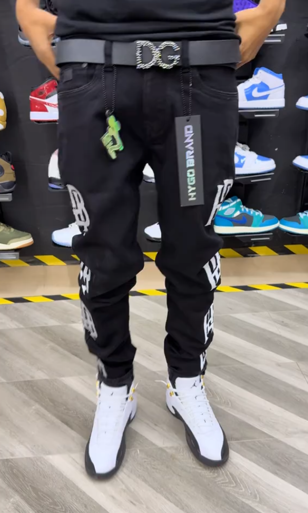 Embroidered Versatile Casual Jeans