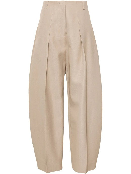 Wool-blend Ovalo Curved Casual Pants