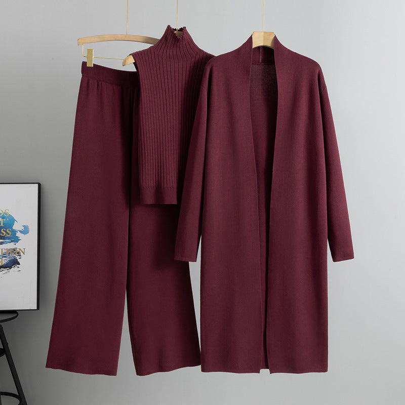 Women's 3 Piece Knit Lounge Set