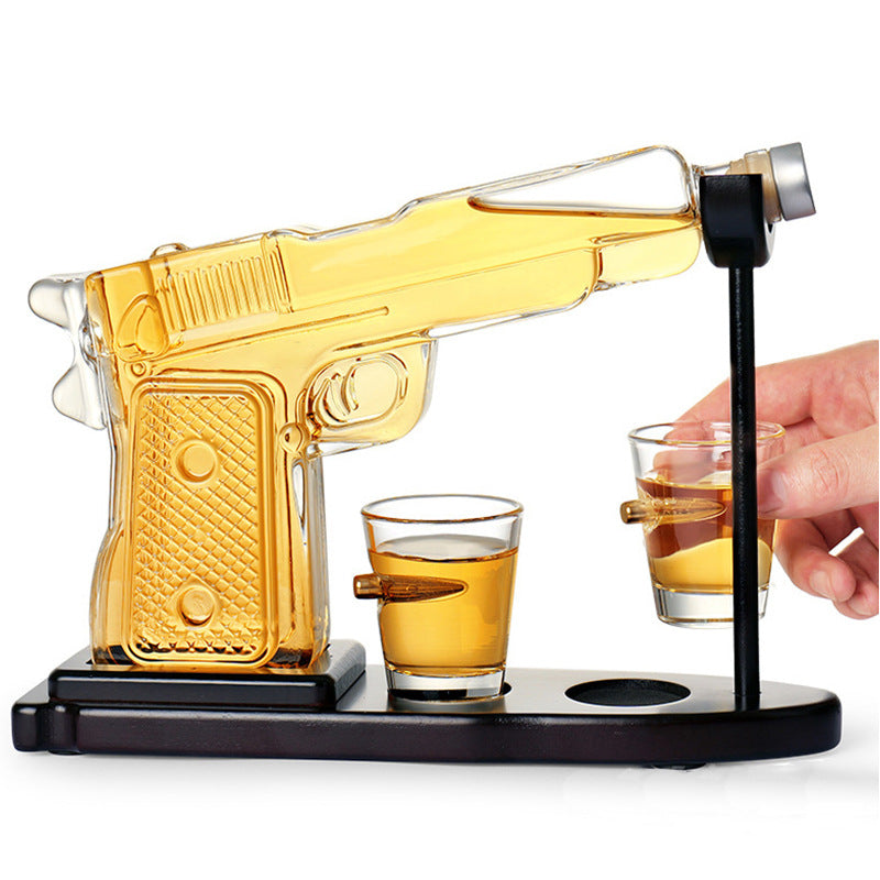 Pistol Whiskey Decanter Set