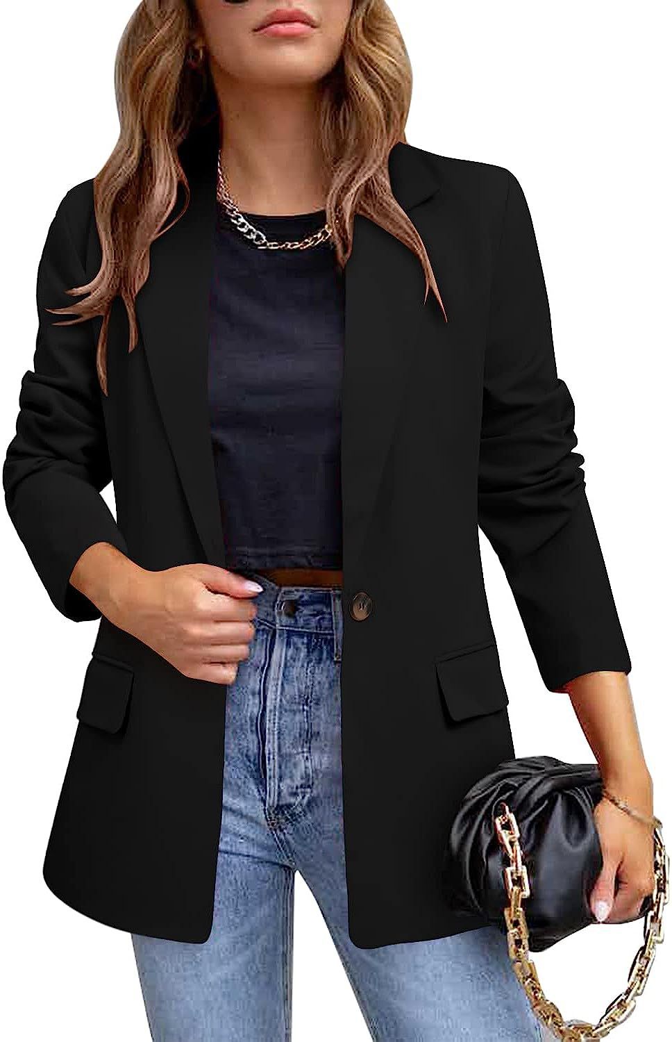 Elegant Lapel Suit Jacket