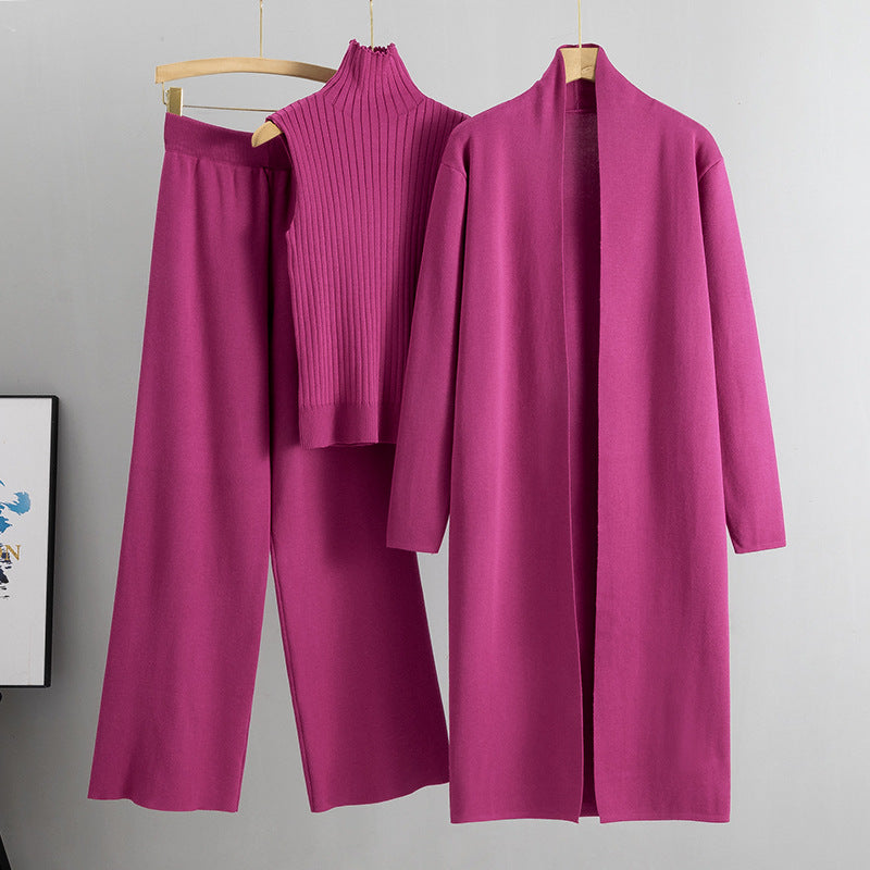 Women's 3 Piece Knit Lounge Set