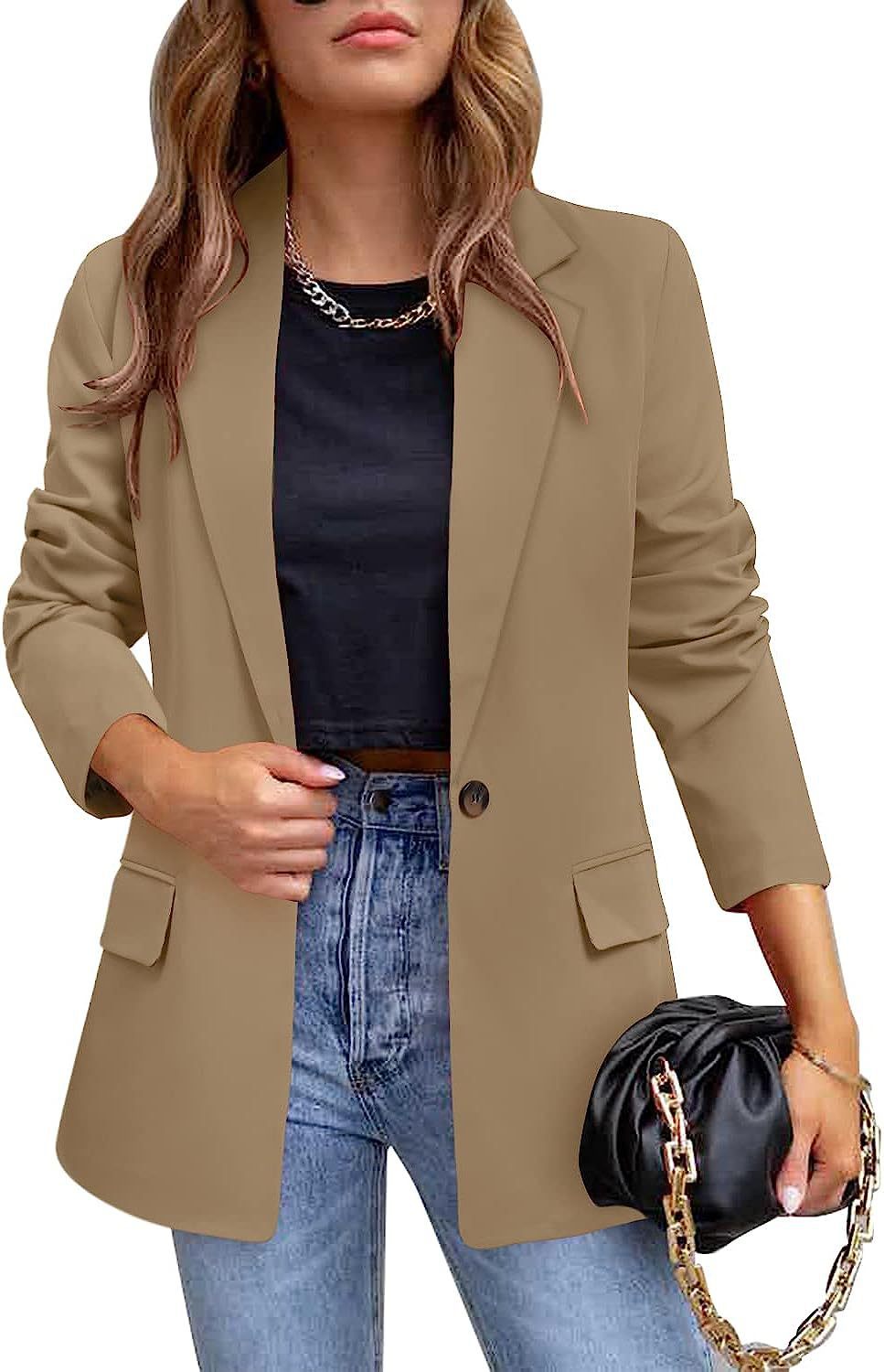 Elegant Lapel Suit Jacket