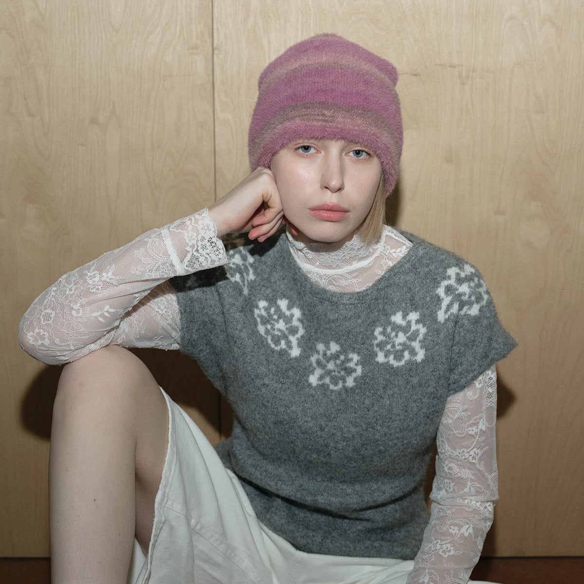 Vintage Soft Wool Knitted Hat