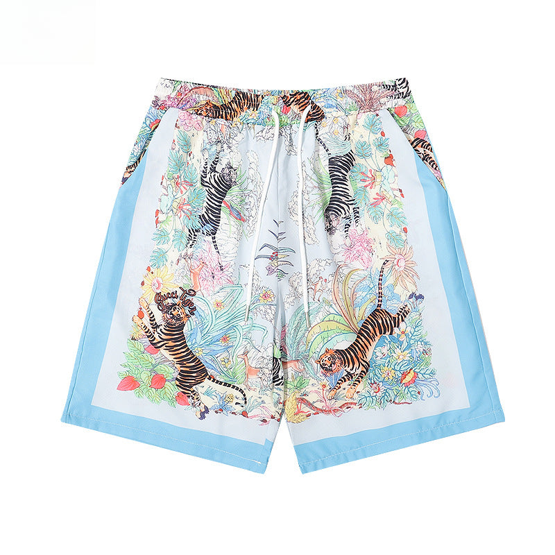 Tiger & Botanical Print Comfort Set