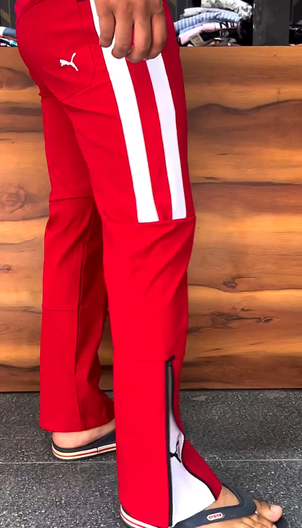 Trendy Zip-up Loose Sports Pants
