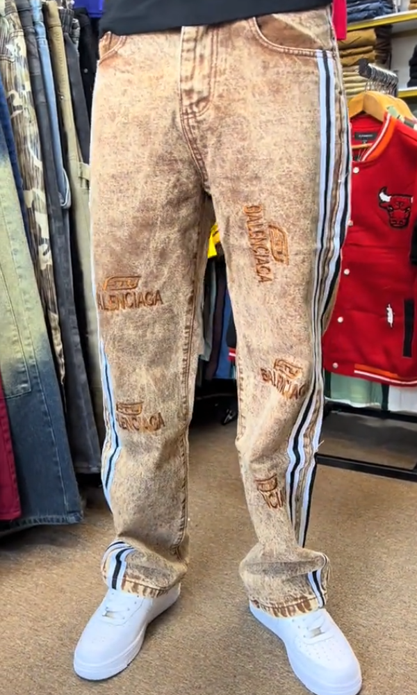 Couple's Trendy Lettering Jeans