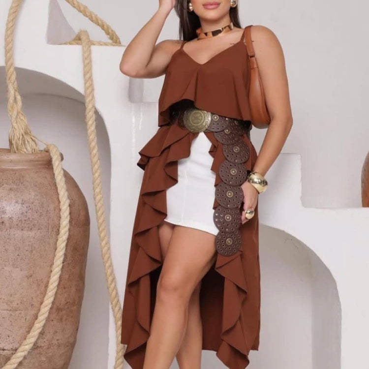 Comfortable V-neck Camisole Long Top