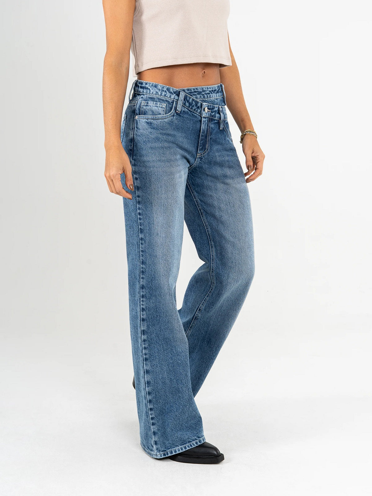 Chic Flared Loose Casual Jeans