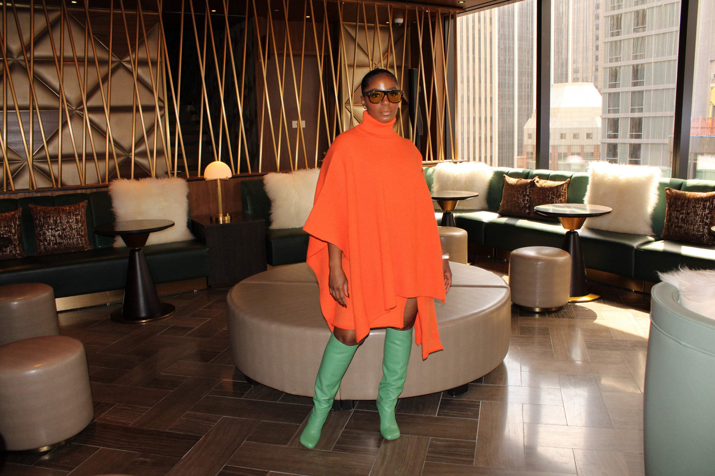 Orange Sweater Set