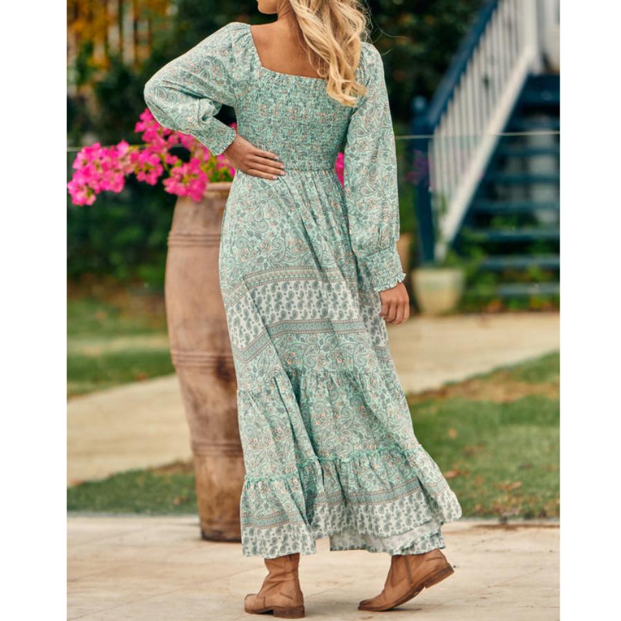 Bohemian Printed Medium Waist Dress