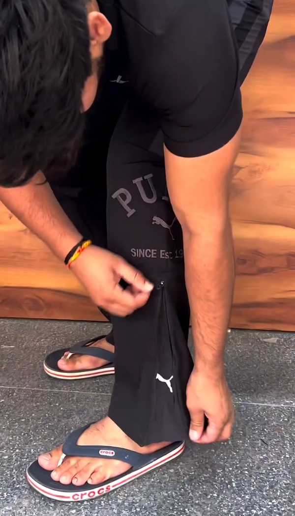 Trendy Zip-up Loose Sports Pants