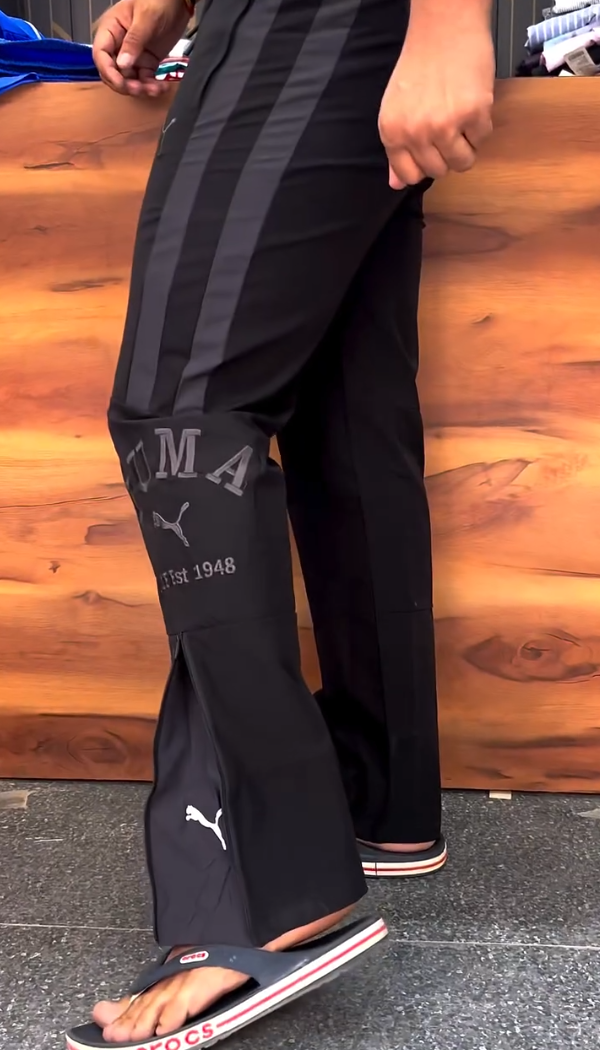 Trendy Zip-up Loose Sports Pants