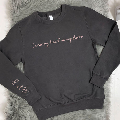 Custom Heart On My Sleeve Hoodie
