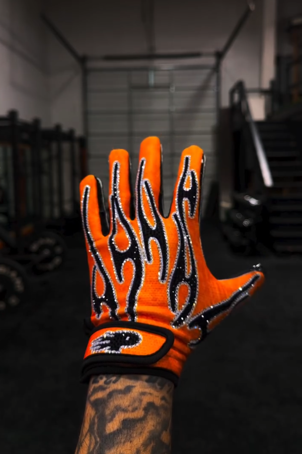 Trendy Black Flame Gloves