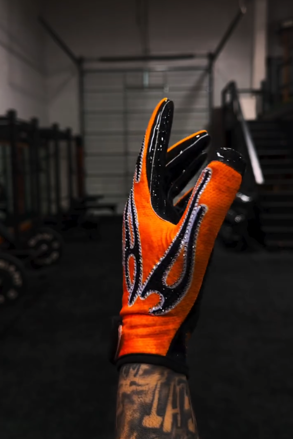 Trendy Black Flame Gloves