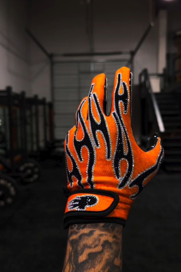 Trendy Black Flame Gloves