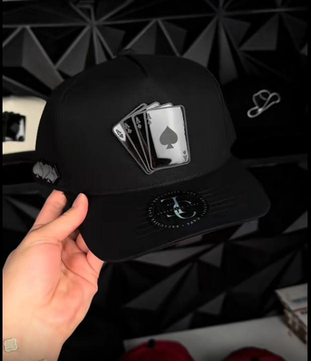 Black Poker Cap