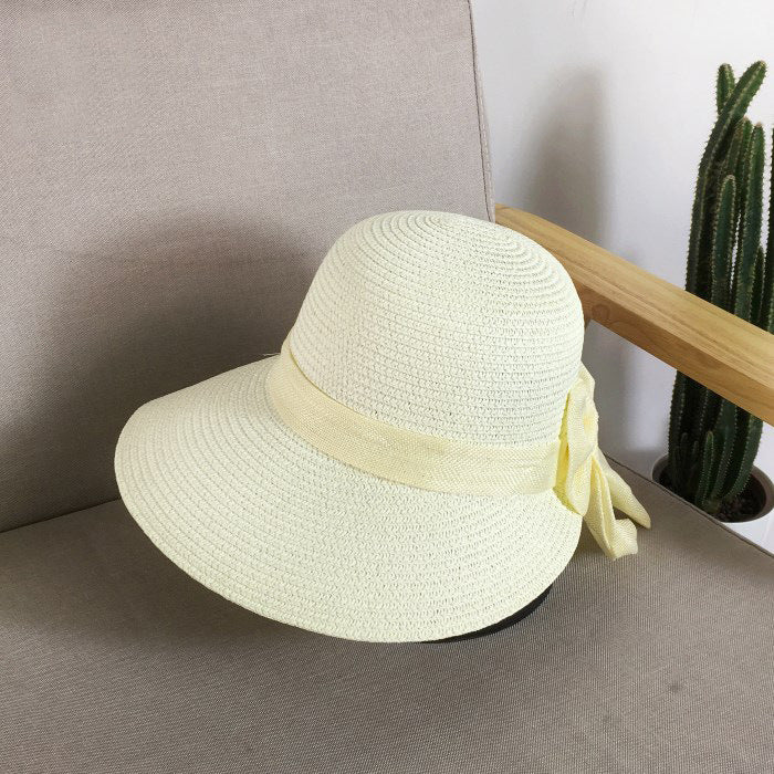 Bow Loose Breathable Straw Hat