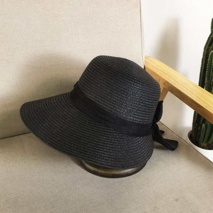 Bow Loose Breathable Straw Hat
