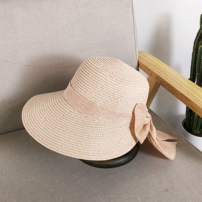 Bow Loose Breathable Straw Hat