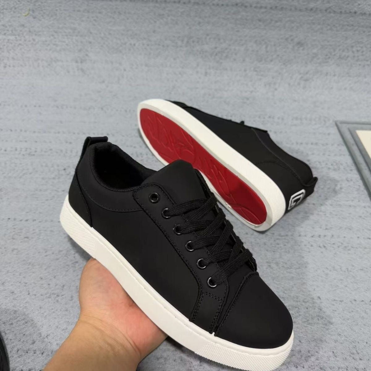 Red Sole Leather Casual Shoes