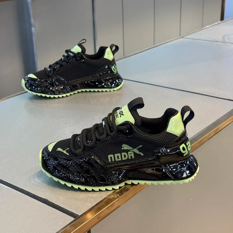 Shiny Patent Leather Breathable Shoes