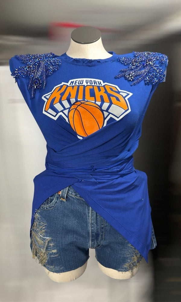 "KNICKS" Wrap Tee