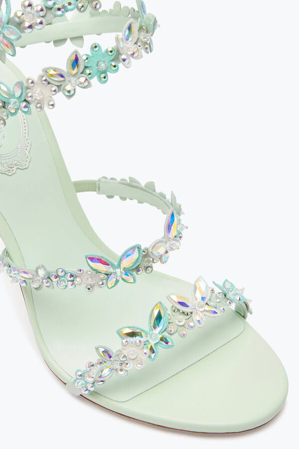 Fantasy Rhinestone Flower & Butterfly Heels