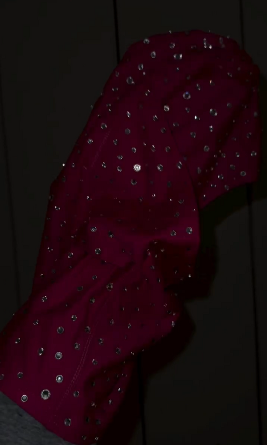 Sequined Beaded Hooded Mask