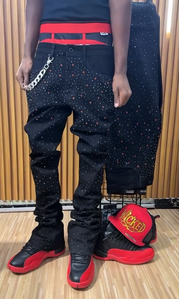 Men's Sparkling Rhinestone Casual Pants