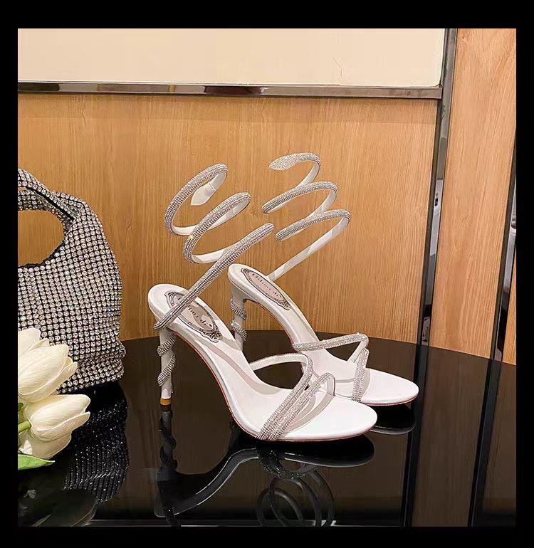 Sparkling Rhinestone High Heels