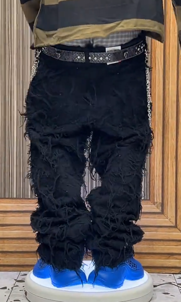 Devil's Eye Rivet Casual Pants