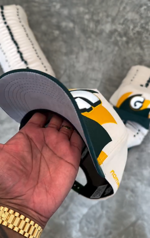 Green & Gold Casual Baseball Cap