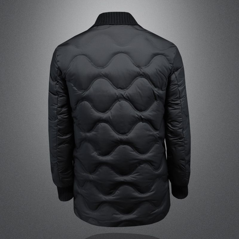 Men's Versatile Casual Long Down Jacket