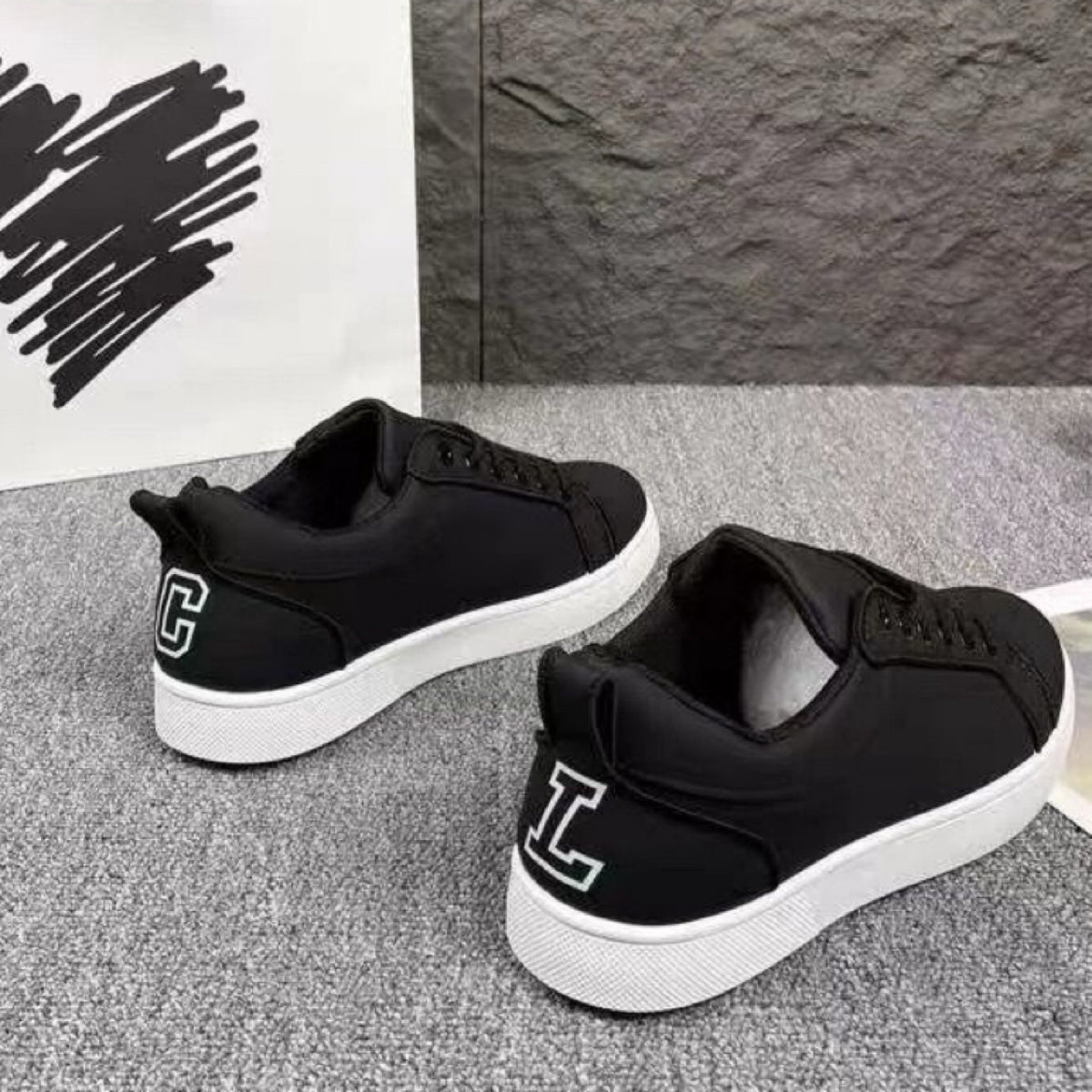 Red Sole Leather Casual Shoes