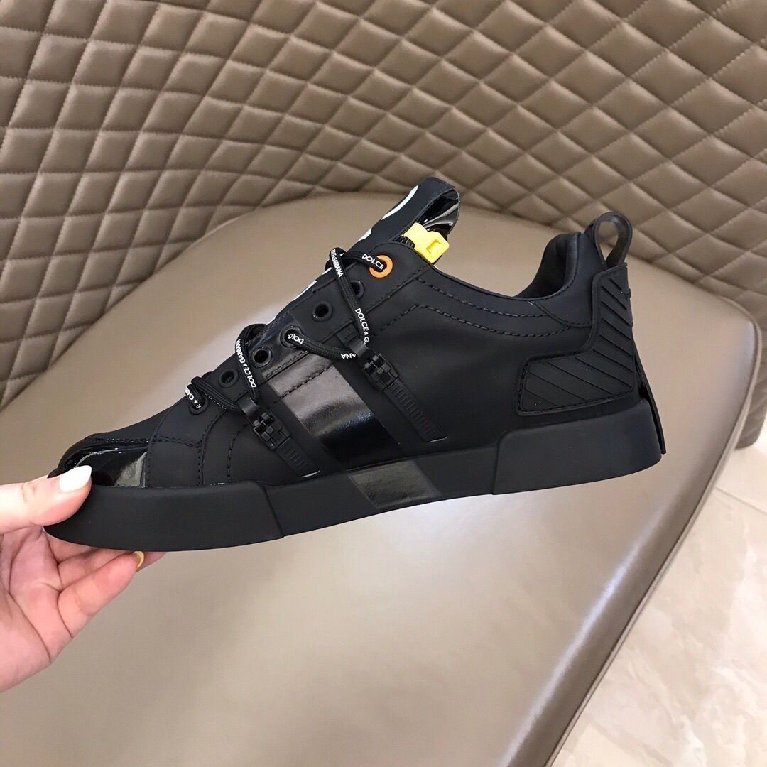 Genuine leather casual sneakers