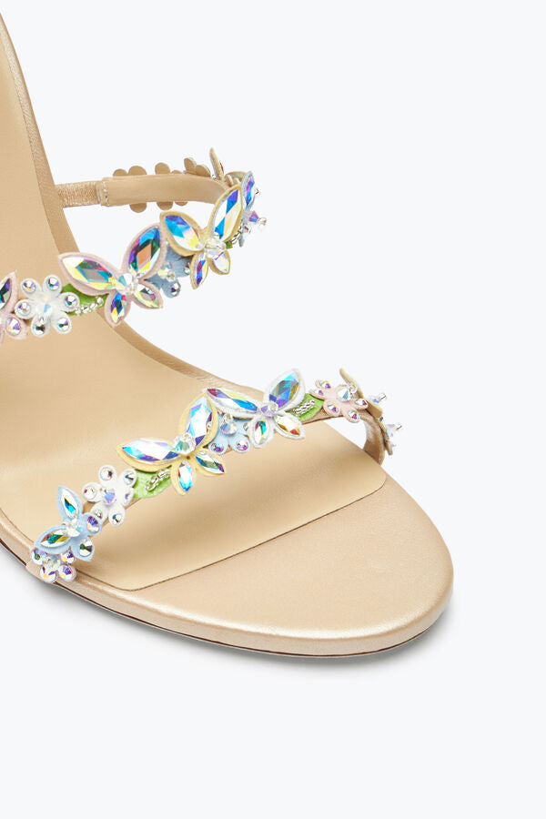 Fantasy Rhinestone Flower & Butterfly Heels